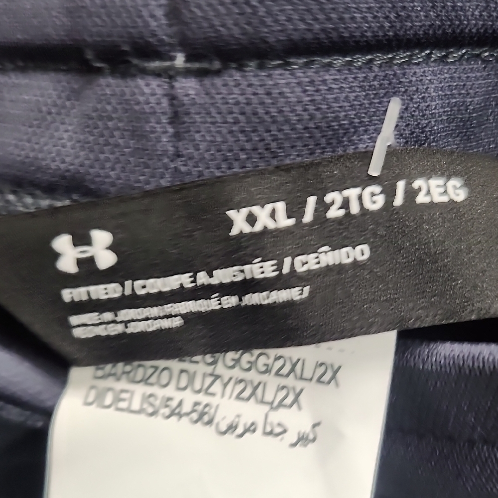 Under Armour Men's Navy Joggers with White Accents - Picture 6 of 8